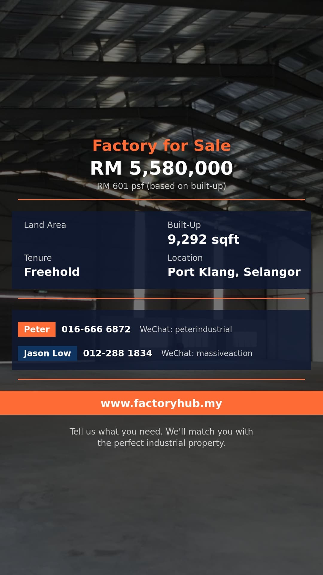 Factory For Sale - Factory for Sale in Taman Perindustrian Air Hitam, Klang - Port Klang, Selangor Factory For Sale - Factory for Sale in Taman Perindustrian Air Hitam, Klang - Port Klang, Selangor