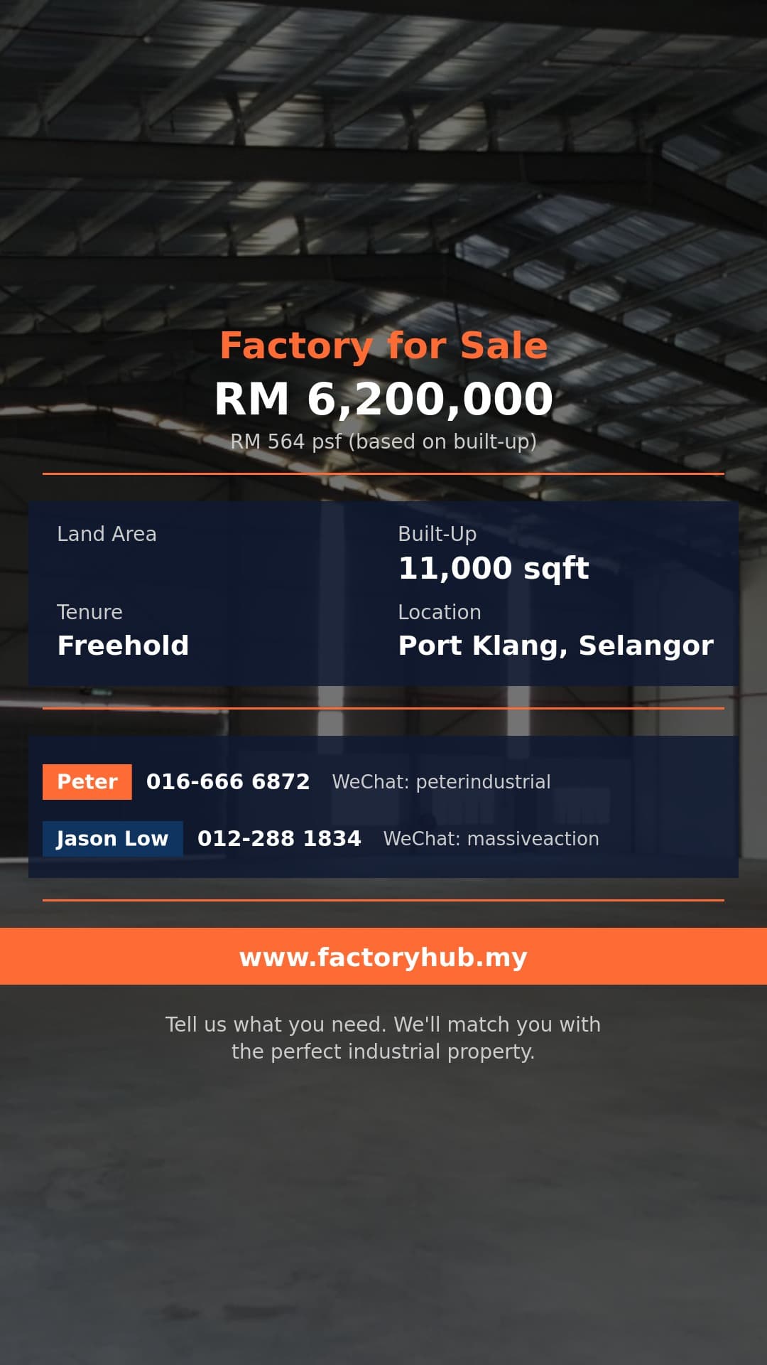 Factory For Sale - Semi-D Factory for Sale in Bukit Raja, Selangor - Port Klang, Selangor Factory For Sale - Semi-D Factory for Sale in Bukit Raja, Selangor - Port Klang, Selangor